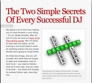2 simple secrets of successful dj